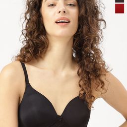 DressBerry Women Pack of 2 Full Coverage Padded Bra-image-28