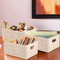 Myntra Elegant Homes Beige 3 Pieces Wardrobe Multi-Utility Organisers-19