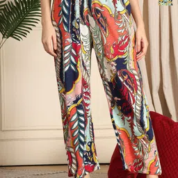 TAG 7 Pack Of 2 Printed Cotton Mid-Rise Lounge Pants-49