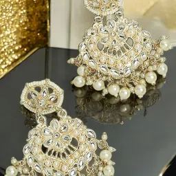 OOMPH Floral Chandbalis Earrings-51