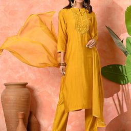 Sangria Women Ethnic Kurta Set-picture-25