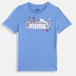 Puma Kids Brand Logo Printed Pure Cotton ESS + Summer Camp T-shirt-picture-12