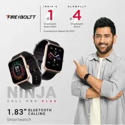 Fire-Boltt Ninja Call Pro Plus BT Calling Smartwatch with AI Voice Assistance (Active Gold Black) image 2