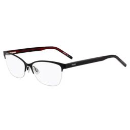 Hugo Matte Black Rectangular Eye Frame for Women-3