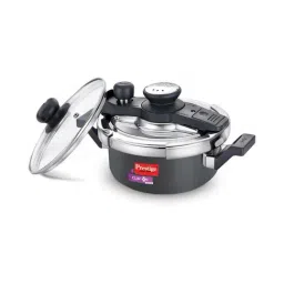 Prestige Clip On Mini Svachh Black & Silver Pressure Cooker with Extra Lid (2 L) - Set of 1-image-97