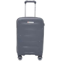 Swiss Military Grey 8 Wheels Small Hard Cabin Trolley Bag-picture-37