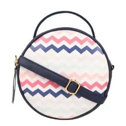 Bagsy Malone Navy Blue Printed Medium Handbag-32