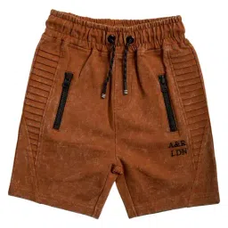 Angel & Rocket Kids Brown Solid Shorts-image-77