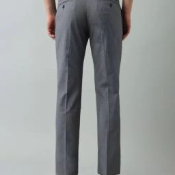 Arrow Grey Regular Fit Self Pattern Trousers image 2