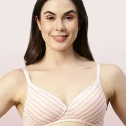Enamor Pink Non-Wired Padded T-Shirt Bra-picture-20