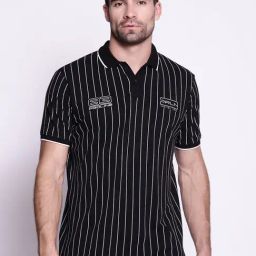 Proline Black Comfort Fit Polo T-Shirt-image-31