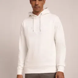 GANT White Cotton Regular Fit Hooded Sweatshirt-picture-34
