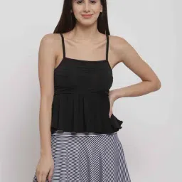 Cukoo Black & White Plain Two Pieces Swimwear-image-35
