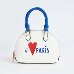 Elle White Printed Handbag-24