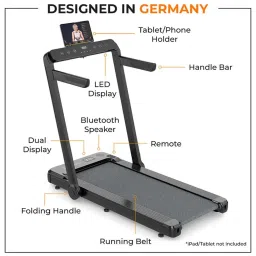 Flexnest Flexpad 2-in-1 Smart Foldable Treadmill with Remote for Home Gym Workout image 2