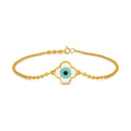 Kisna Diamond & Gold Jewellery 14k Neetya Evil Eye Pure Gold Bracelet for Women-image-118