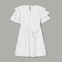 Fame Forever by Lifestyle Girls White Printed Dress-picture-18