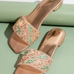 Inc.5 Women's Rose Gold Ethnic Sandals-image-119