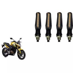 Cartronics Sleek Pencil Type Yellow LED Indicator for Honda CBF190 R (Pack of 4 Pcs)-46