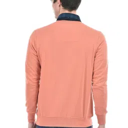 Numero Uno Dusty Orange Regular Fit Printed Sweatshirt image 2