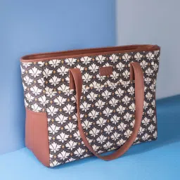 ZOUK Black Printed Mother's Tote Bag image 2
