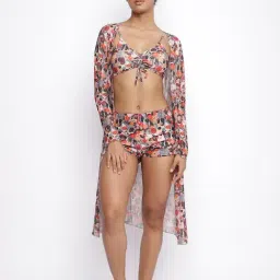 La Intimo Multi Kadmat Shorts Tankini Bra, Panty Sarong-image-27