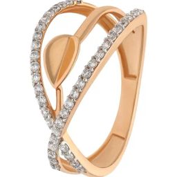 Malabar Gold and Diamonds 18k (750) BIS Hallmark Rose Gold Ring for Women-image-60