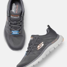 Skechers Men Solid Flex Advantage 4.0 Valkin Lightweight Sneakers-65