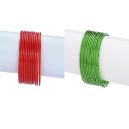 SOMIL Red Alloy Bangles-image-98