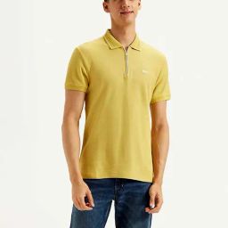 Levi's Yellow Cotton Slim Fit Solid Polo T-Shirt-image-39