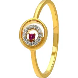 Malabar Gold and Diamonds 22k (916) Yellow Gold Ring for Women-picture-8