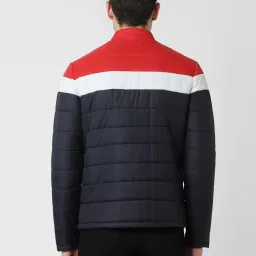 Van Heusen Multicolored Cotton Regular Fit Colour Block Quilted Jacket image 2