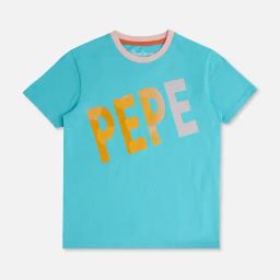 Pepe Jeans Kids Blue Graphic Print T-Shirt-image-75