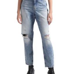 Calvin Klein Regular Denim Medium Lightly Washed Mid Rise Jeans-78
