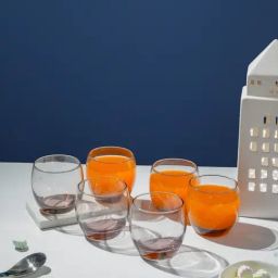 Luminarc Salto Pink Old Fashioned Whiskey Glass - Set of 6 (320 ml)-image-86