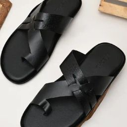 Regal Men's Black Toe Ring Sandals-picture-20