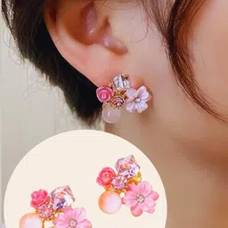 RAPPERSSHOP Floral Studs Earrings-picture-20
