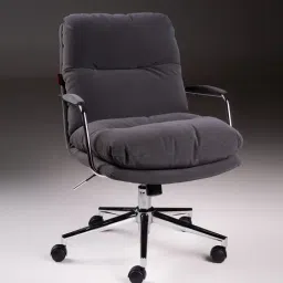 Durian Modern Grey Premium Leatherette Adapt Home Office Chairs-image-60