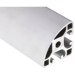 RS PRO Silver Aluminium Profile Strut 40 x 40 mm 8 mm Groove 2000 mm Length, 7613338-41
