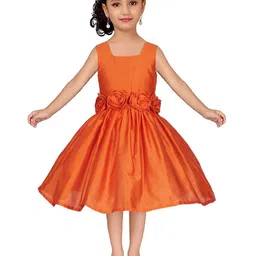 Wish little Girls Self Design Party Wear Fit and Flare Dress-picture-19