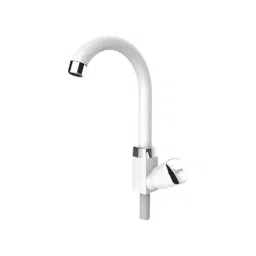 SUPREME Crown Series Swan Neck Sink Tap Round, Milky White-image-55