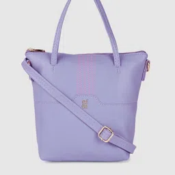 Baggit Purple Solid Handheld Bag-49