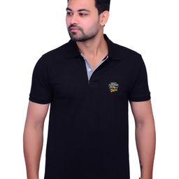 LA MILANO Men Polo Collar Slim Fit T-shirt-image-93