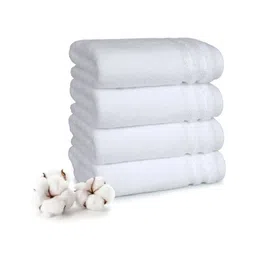 MYTRIDENT 4 Pcs White 625 GSM Super Absorbent Pure Cotton Hand Towel-image-90