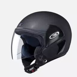 Studds Matt Black Medium (570 mm) Open Face Helmet, Cub-image-95