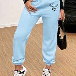 TABADTOD Women Printed Relaxed Loose Fit Joggers Trousers-picture-43