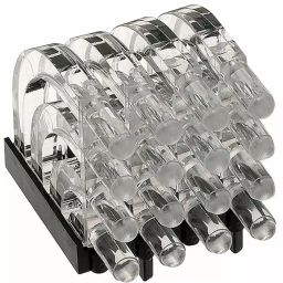 MENTOR PCB Mounted 16-Way Right Angle LED Light Pipe Quad-Level-Row Clear Dome Lens, 1279.1004 (Pack of 50 Pcs)-image-24