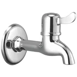 Cliquin Oliver Series Wall Mount Brass Long Body Bib Cock with Wall Flange in Chrome Finish-image-52