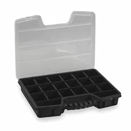 Westward Adjustable Compartment Box Black Electrostatic Discharge, 2HFR7-picture-20