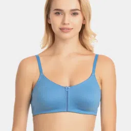 Rosaline by Zivame Blue Non Wired Non Padded Full Coverage Bra-image-88